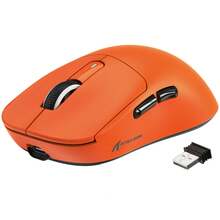 ATTACK SHARK X3 Wireless Gaming Mouse, 49g Ergonomic Design, 3-In-1 Connection, PAW3395 26000 DPI Optical Sensor, 200h Battery Life, Programmable Buttons, PC/Notebook Accessory - Orange - View 8