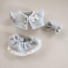 1pc 17cm LABUS Doll 1st/2nd Generation Pendant, LABUS Sitdown Party Series Figurine Outfit, Princess Style Detachable Dress Suit, Fits 15cm-17cm (5.9"-6.69") Dolls, Doll Replacement Clothes/Shoes, Suitable For Birthday, Holiday, Valentine's Day Gifts (Clothes Only, No Doll Included)