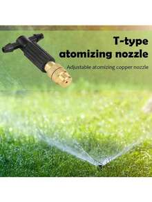 10米/20米/30米户外花园喷雾降温系统，半自动浇水灌溉系统，1/4英寸黄铜喷雾喷嘴套件，温室微型喷头