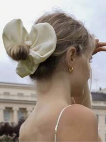 1 قطعة شرشف ساتان بشكل قلب فرنسي قديم، رباط شعر مرن للغاية، حامل ذيل الحصان أنيق، رباطات شعر، إكسسوارات شعر