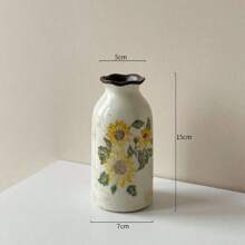 Retro Mini Crackle Ceramic Flower Vase, Single Stem Hydroponic Vase Decor, Rustic Floral Arrangement, Valentine's Day Gift Gifts Birthday Graduation Home Decor Room Decor Glass Vase