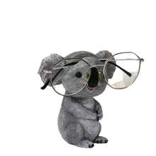 1pc Creative Koala Eyeglasses Stand Decor, Home Office Desk Bedroom Ornament, Cute Storage Rack Gift