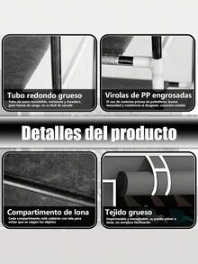 Zapatera Organizador Mueble Rack Closet Armable Repisas - Gris Oscuro - Ver 6