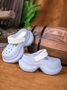 女士柔软 EVA 防滑缓冲舒适凉鞋，透气孔，轻便的四季沙滩鞋，适合春夏季户外活动，度假必备，时尚，舒适贴合，旅行必备