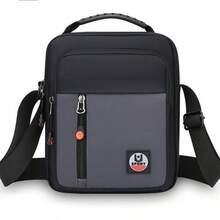 Large Capacity Men's Crossbody Bag For Notebook And Work - 灰色 - 查看 2