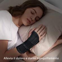 Supporto per Polso Sinistro/Destro(1 pezzo) : Ideale per l'Allenamento Sportivo, il Lavoro d'Ufficio, i Lavori Domestici, ecc. Adatto ad Atleti, Impiegati, Anziani con Esigenze di Cura delle Articolazioni e a Chi è in Riabilitazione con Tendinite, Artrite o Distorsioni. - nero - Visualizzare 9