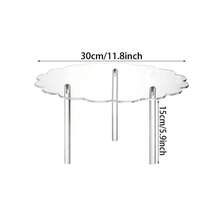 3pcs Acrylic Cake Stand, Cupcake Stand, Dessert Display Rack, Suitable For Bakery, Appetizers, Birthday Wedding Party, Baby Shower, Flower Shaped - Transparent - View 7