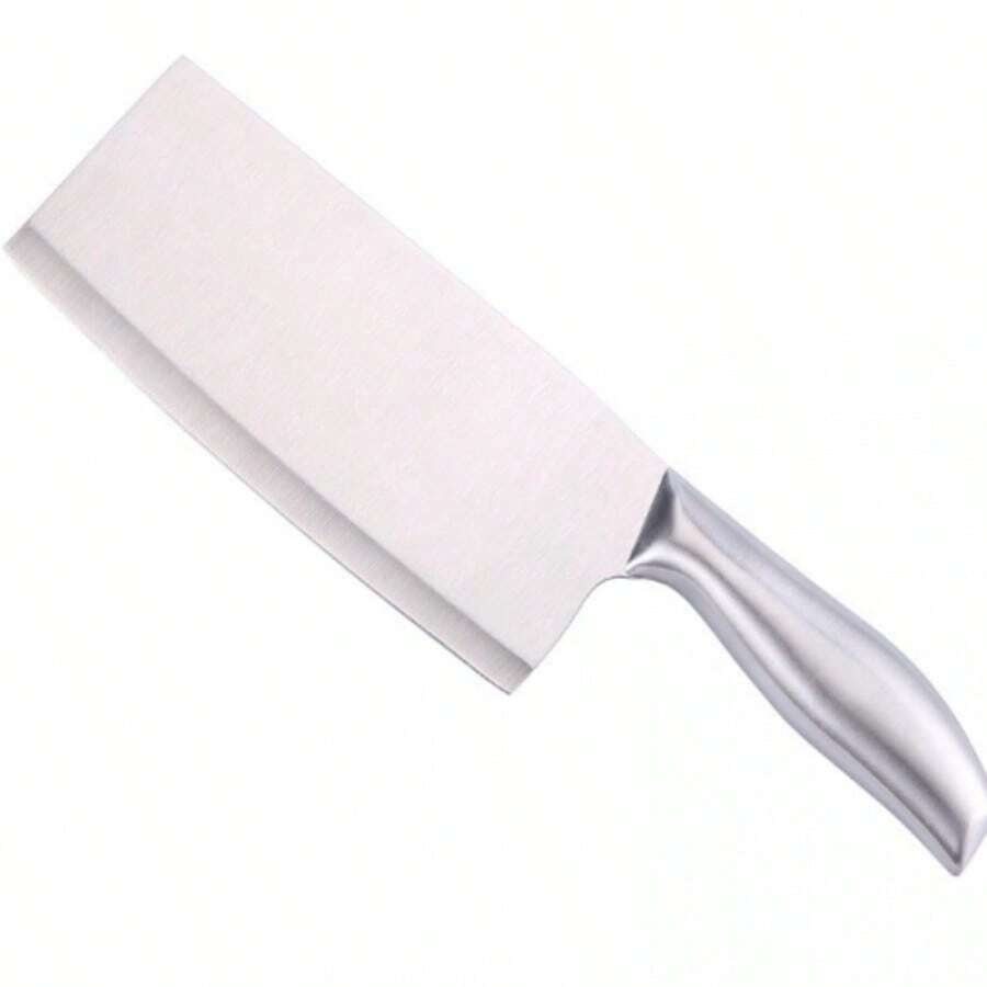 Slicing Knife With Steel Handle - Silver - View 1