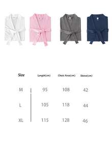 1 pezzo Accappatoio personalizzato in stile waffle per la primavera/autunno, tuta da sauna sottile da donna per sudorazione a vapore, accappatoio assorbente e ad asciugatura rapida da uomo, morbido, assorbente, comodo pigiama con tasche e cintura, multifunzionale, decorativo, riutilizzabile, raffinato, elegante, di alta qualità, colorato, moderno, personalizzato, unico, regalo ideale per lui, regalo ideale per lei, ragazzo, papà, ragazza, mamma, famiglia, amici, sala da tè, casa, giardino, ufficio, per anniversari, per San Valentino, per la Festa della Mamma, per compleanni, per la Festa del Papà, per lauree, per matrimoni, per il riscaldamento della casa, asciugamani da doccia per salone di bellezza, hotel, sport, articoli per la casa, asciugamano, cura della pelle - Multicolore - Visualizzare 5