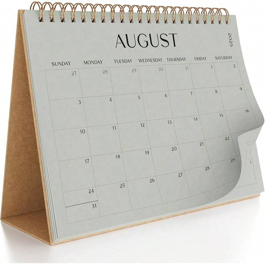 Aesthetic Desk Calendar 20252026 Runs From June 2025 Until December
