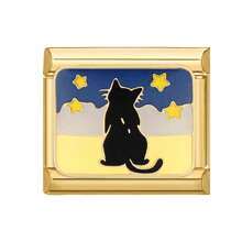 1 件装模块化卡扣手链，包含经典动物、爱心、花朵、字母、眼睛、星星元素，都市休闲风格，万圣节和圣诞节必备单品，秋季色调，本土风情，实用时尚，充满圣诞氛围，设计迷人，不锈钢材质，圣诞装饰，秋季办公室穿搭，派对穿搭指南，圣诞礼物，圣诞家居装饰 - M291342 - 查看 3