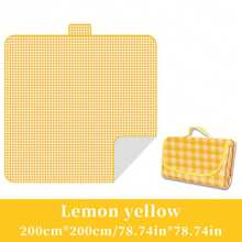 بطانية شاطئ سميكة فائقة الحجم 200 * 200 سم، حصير نزهة خارجي. مقاوم للماء، قابل للطي. بطانية شاطئ كبيرة مقاومة للرمال، حصير نزهة بنمط مربعات، جميل، قابل للغسل، محمول. حصير محمول مقاوم للماء والرمال، مناسب للتخييم والشاطئ والحديقة والأنشطة الخارجية والتنزه والسفر والمروج وحفلات الموسيقى في الحدائق والحصير العشبي.