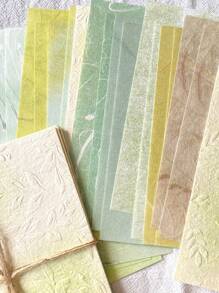 MOCARD 1 Confezione di 23 fogli di carta scrapbooking letteraria fresca, carta sottofondo per decorazioni fai-da-te, regalo per le vacanze, materiale per collage fatto a mano, pianificatore per scrapbooking personalizzato, articoli di cartoleria creativa per la scuola, forniture scolastiche, ritorno a scuola