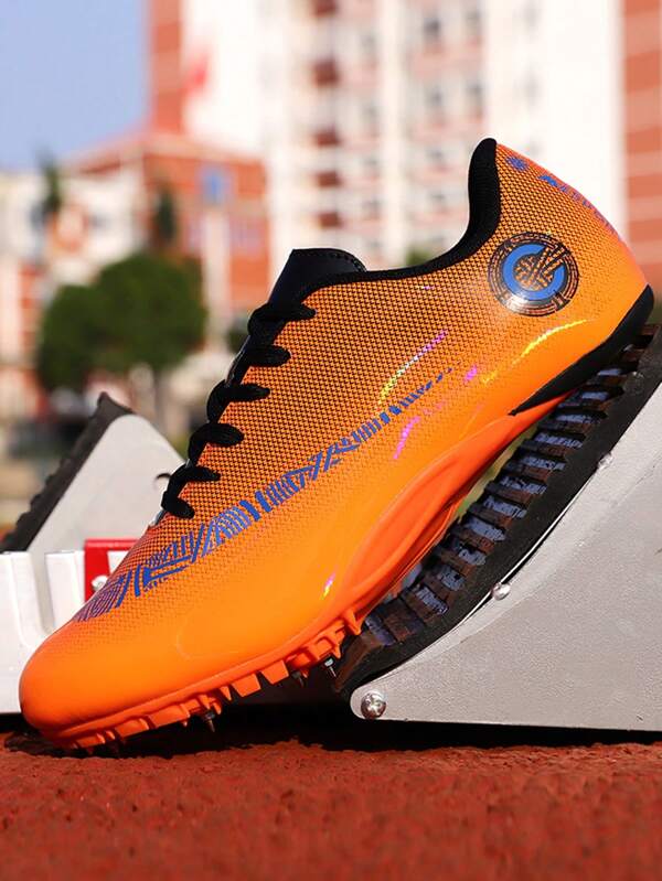Men's Professional Track And Field Shoes, Lightweight, Colorful, Superb Grip, Essential For Competitions And Training, Ideal For High School And Collegiate Track And Field, Lightweight, Breathable, Excellent Shock Absorption, Speed Boost, Ideal For Track And Field Sports, Competitions, Daily Training, Campus Sports Activities, Multiple Scenarios For Men