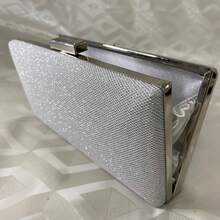 Women Glitter Crossbody Bag/Wallet For Party/Banquet/Wedding - Bạc - Xem 3