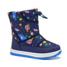 Girls Snow Boots, Children's Boots, Outdoor Boots, Girls Thermal Lined Short Boots, Boys Thermal Lined Short Boots - Blue - View 12
