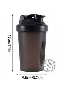 1 Bình lắc thể thao 400ml bằng nhựa, cốc đựng protein kèm bóng trộn, chống rò rỉ một lớp, dung tích lớn, đựng nước thể thao dùng cho phòng tập thể dục, chạy bộ, văn phòng, trường học, tập luyện ngoài trời, du lịch, cốc đựng nước di động - Nhiều màu - Xem 8