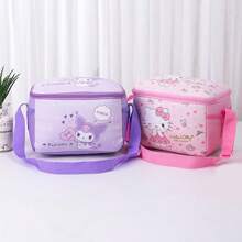 Sanrio 1 szt. Sanrio Lunch Bag Lunch Box Bag Lunch Bag Student Insulation Bag Cartoon Cute Design Duża pojemność Torba do przechowywania Może być przenośna i pochylona z tyłu Lunch Bag PU Materiał Student Powrót do szkoły Przybory odpowiednie do biura piknik na świeżym powietrzu szkoła prezenty urodzinowe prezenty świąteczne.
