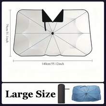 360° Rotating Car Sunshade - Foldable Handle And Storage Bag, UV Protection For SUV/Truck/Sedan, Essential For Summer, Car Sun Visor, Car Curtain, Foldable Design, Durable Sunshade - one-size - View 4