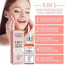30ml Concentrated Essence, Anti-Aging, Skincare, Vegan, 5-In-1 Facial Serum, Infused With Vitamin C And Hyaluronic Acid, Firms Skin, Reduces Wrinkles, Minimizes Pores, Brightens Complexion - 彩色 - 查看 6
