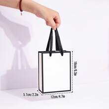 10pcs/20pcs Small Size 12x5.7x16cm Custom Kraft Paper Gift Bags, Mini Paper Bags, Packaging Bags Suitable For Gifts, Souvenirs, Fragrance Packaging, Party, Wedding, Holiday, Small Business
