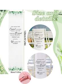 Memorial Wedding Chair Sign Wedding Memorial Sign Save A Seat For Someone In Heaven In Loving Memory Reserved Seat Decorative Gift Lost Seat For Wedding Memorial, Anniversary