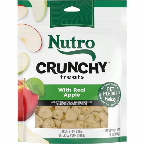 Crunchy Dog Treats With Real Apple 16 Oz. Bag
