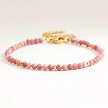 [Luxurious INS Style] Natural Stone Beaded Bracelet For Women, 5A Grade Faceted Multi-Treasure Beads Including Amazonite, Moonstone, Amethyst, Adjustable Slide Clasp, Sophisticated & Niche Stackable Daily Wear, Gift For All Seasons