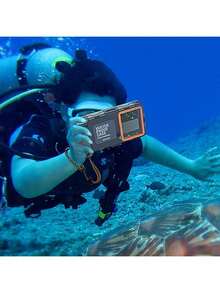 适用于6.9英寸/17.5厘米以下手机的通用防水手机壳，适用于 17、16、15、14、13、12、11 Pro Max Plus和Galaxy Ultra Plus，可用于摄影、摄像、游泳、浮潜等场景。 - 彩色 - 查看 6