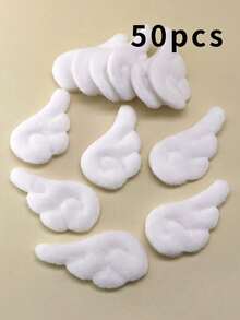 12个白色毛绒天使翅膀DIY发饰，适用于装饰衣服、包包、鞋子、拖鞋、手套、手机壳等，包括发夹、爪夹、发卡、发夹、发卡、学生用品、粉色发夹、冬季可爱配饰、少女风配饰、情人节配饰、头部配饰、发卡 - 白色 - 查看 13