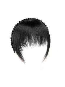 Nahtlose rutschfeste synthetische Perücke mit Pony Haarband, geeignet für Frauen, bedeckt Haaransatz und graue Haare, natürliche unsichtbare ultradünne Pony Perücke Haarband, Haarband, Haargummi, Herbst, Haaraccessoires, Frauenhaarband, Reise, Geburtstag - Verschiedenfarbig - Übersicht 12
