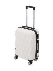 Living And Home 20-Inch ABS Hardshell Suitcase (35*20*58cm) - Scratch-Resistant With Combination Lock - White 35cm W x 20cm D x 58cm H - 查看 5