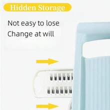 5 In 1 Mandoline Slicer Vegetable Slicer For Kitchen, Effortless Food Preparation With Space-Saving Storage, Multi Blade Potato Chip, Veggie Slicer, Vegetable Cutter, Julienne Shredder And Peeler, Kitchen Essential For Vegetables And Fruits - Blue - View 6