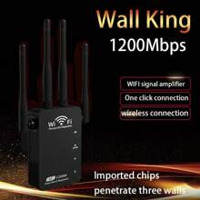 WiFi Extender Repeater Covers Up To 6000sq.Ft And 55 Devices, WiFi Signal Booster, Long Range Amplifier With Ethernet Port, Access Point, 1-Key Setup, Alexa Compatible,Office Rental Housing Suitable For Large Houses