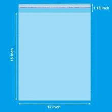 100Pcs, Large Self Sealing Cellophane Bags Self Adhesive, Clear Resealable Cellophane Plastic Bags For Packaging Clothes, T-Shirts, Pants, Ornaments - White - View 4