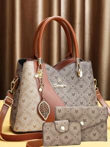 In diesem Jahr beliebter Dreier-Set aus Taschen für Mutter und Tochter, klassische Damentasche mit großer Kapazität, hochwertige elegante Presbyopie-Tasche für Damen