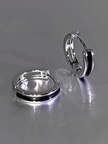 1 Pair Pretty Hoop Earrings For Women For Wedding Engagement Anniversary Party Jewelry Valentine's Day Gift