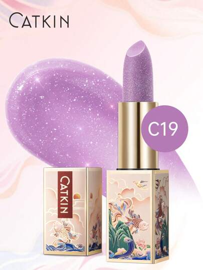 CATKIN Bálsamo labial tintado CATKIN, barra de labios de color cambiante, ultra hidratante, labial natural con vitamina E, nutritivo para labios agrietados y secos, C19 Orchid Aurora