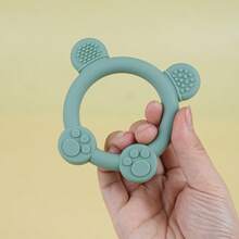 硅胶婴儿牙胶，3D凸点按摩出牙棒，6个月以上咀嚼玩具，0-6个月防吞咽抓握设计出牙玩具，易于清洁，持久柔软，适合牙龈