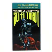 科幻塔罗牌 - 78 张占卜卡，复古风格塔罗牌，神秘的指引和精神洞察力，适合初学者和爱好者，休闲派对纸牌游戏，圣诞节和情人节礼物
