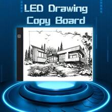 1个A3/A4/A5尺寸钻石画灯箱，超薄高透明描图灯板，便携式USB供电，适用于动画、绘画、素描、书法、家居装饰、桌面装饰、返校季、冬季礼物、感恩节、圣诞节、休闲派对用品，简约时尚，优雅大方，适合婚礼、生日派对等场合。