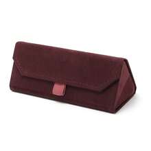 European Hot Velvet Triangle Folding Glasses Women Case Elegant Sunglasses Case Men Soft Noble Reading Glasses Box Wholesale - Multicolor - View 13