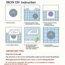 刺绣贴布装饰缝纫配件 - 仙人掌、羽毛贴花贴布，适用于衣服、裤子、破洞修补 - 彩色 - 查看 11