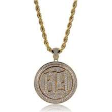 1Pc New Retro Design Round 69 Pendant Necklace, Personalized Street Charm Exquisite Accessory Accessories
