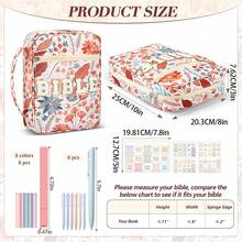 1 Piece Book Dustproof Storage Bag Portable High Appearance Handbag Zipper Book Organizer Pouch Book Dust Bag, Portable Book Pouch, Zipper Book Bag, High Aesthetic Storage Bag, Book Organizer Handbag, Dustproof Storage Pouch, Travel Book Bag, Student Book Bag, Cute Book Storage, Minimalist Book Pouch Book Storage, Dustproof Bag, Portable Handbag, Zipper Pouch, Book Organizer Suitable For Daily Wear, Valentine's Day Gift, Holiday Gift, School Use, Perfect Gift For Lover, Friend, Classmate, Fashionable Elegant Cute Unique Niche - 白色花卉 - 查看 4