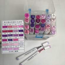 Set de 12 colores MEICLOUR Bolígrafo de doble punta para marcado con aceite, herramienta de dibujo profesional para anime y dibujo a mano, cabeza suave de alto color para estudiantes de arte, alta relación calidad-precio, sin decoloración, de vuelta a la escuela