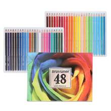 Brutfuner Ensemble de 120 crayons de couleur à base d'huile, 48/72 pièces crayons de couleur professionnels pour le dessin, couleurs riches et pigments vifs, livres à colorier pour adultes et fournitures pour le croquis