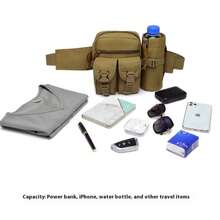 Running Sports Waist Bag, Close Fitting Anti-Theft Mobile Phone Bag, Luya Tactical Water Bottle Waist Bag, Cycling Mountaineering Waist Bag - Multicolor - View 12