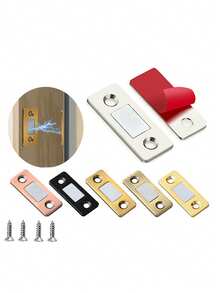 Ultra-Thin Cabinet Door Magnetic Adsorption Drawer Door Cabinet Door Magnetic Adsorption Door Latch, Kitchen Wardrobe Door Magnetic Adsorption Closer - Silver - View 9