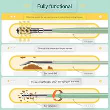 1 Stück Ohrenreinigungsset, professioneller spiralförmiger Ohrenreiniger, Ohrenreinigungstools für Erwachsene im Haushalt